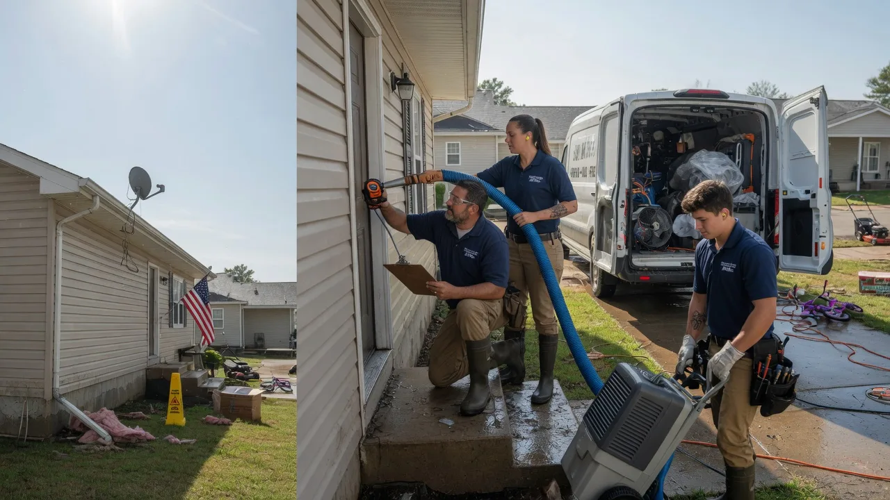 Ceiling Water Damage Restoration in Edinburg, PA near me